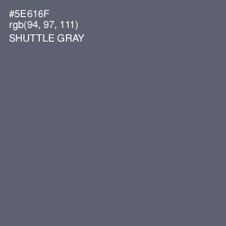 #5E616F - Shuttle Gray Color Image